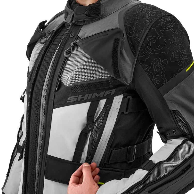 Shima Tracker motorcykeljakke grå