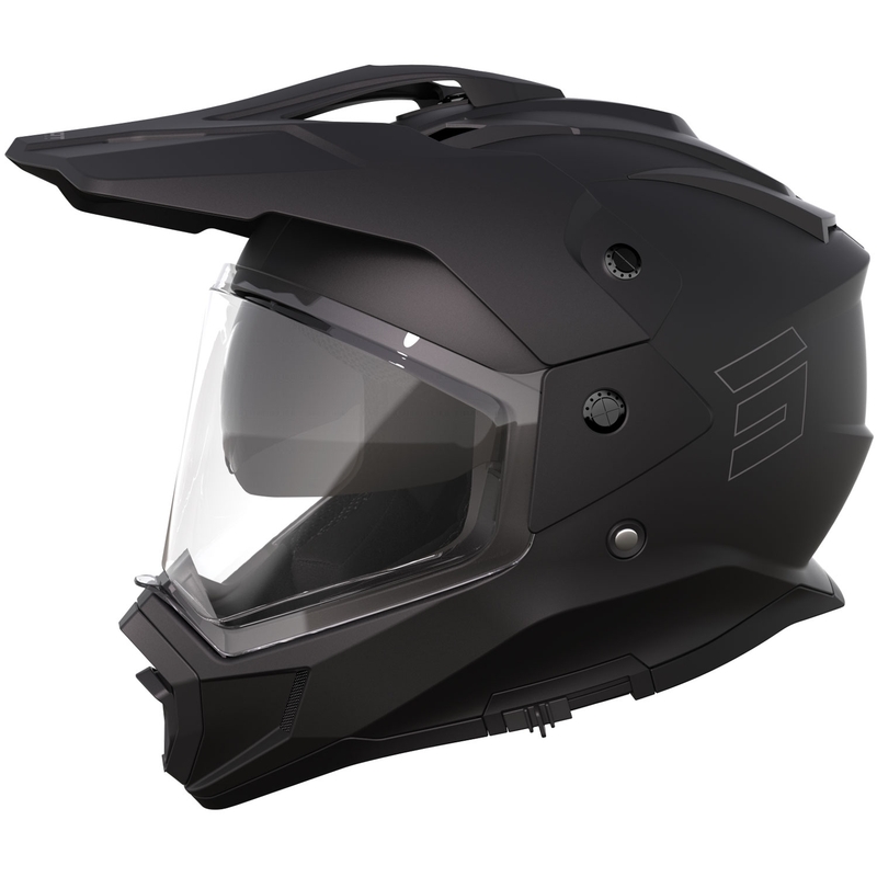 Enduro motorcykelhjelm Shot Trek Max Vision Solid matsort