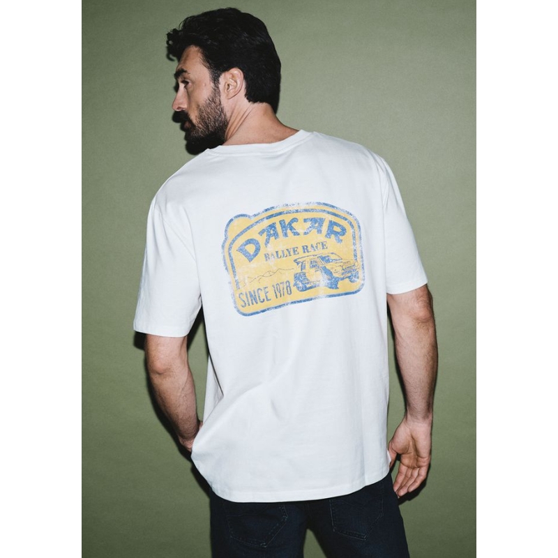 Dakar Vint B hvid T-shirt
