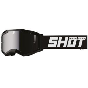 Shot Rocket Kid 2.0 drop sorte motocrossbriller med iridiumlinser