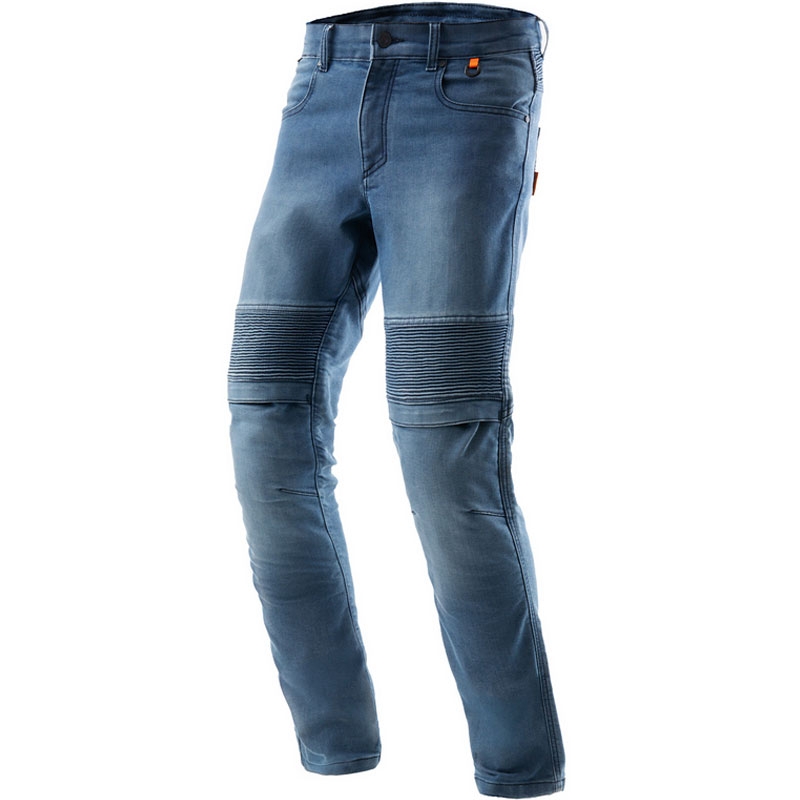 Rebelhorn Revolt Monolayer Motorcykel Jeans, Vasket Blå