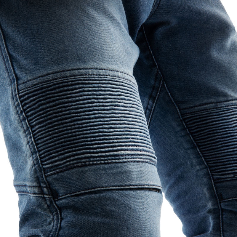 Rebelhorn Revolt Monolayer Motorcykel Jeans, Vasket Blå