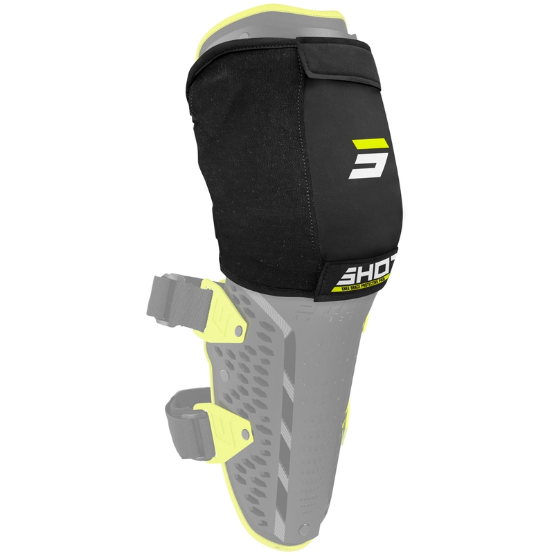 Shot Unpeak knæbeskytter sort-fluo gul