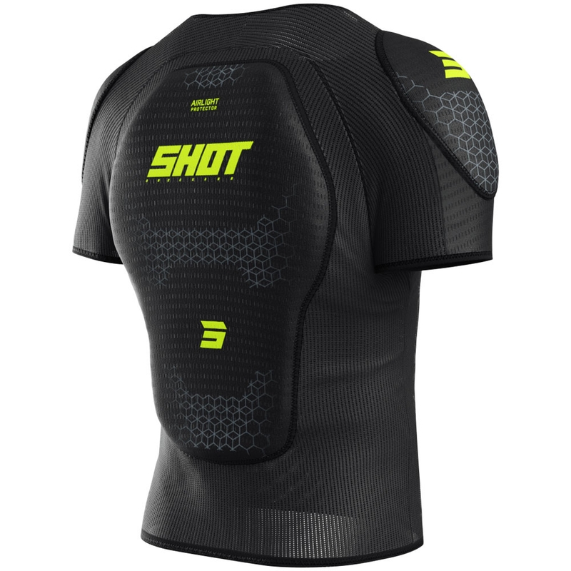 Kropsbeskyttelse Shot Airlight T-shirt sort-fluo gul