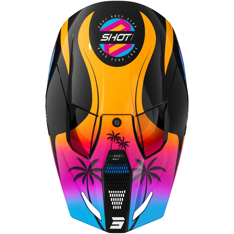 Shot Furious Miami Børne Motocross Hjelm Glossy Orange