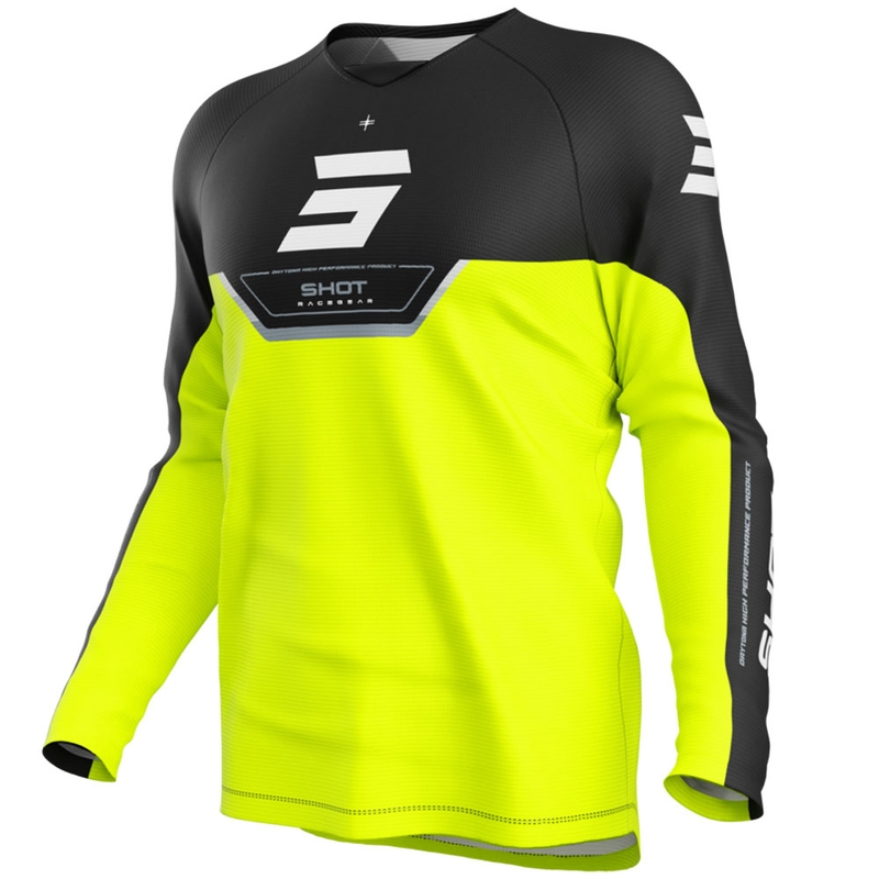 Shot Draw Daytona børne motocrosstrøje, fluogul