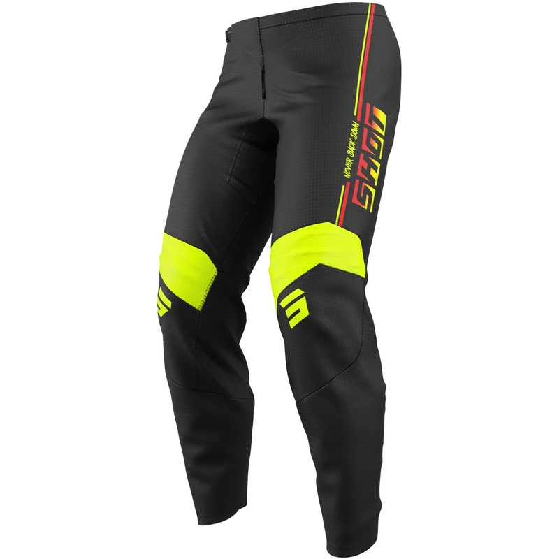 Shot Draw Block Børne Motocross Bukser Fluo Gul