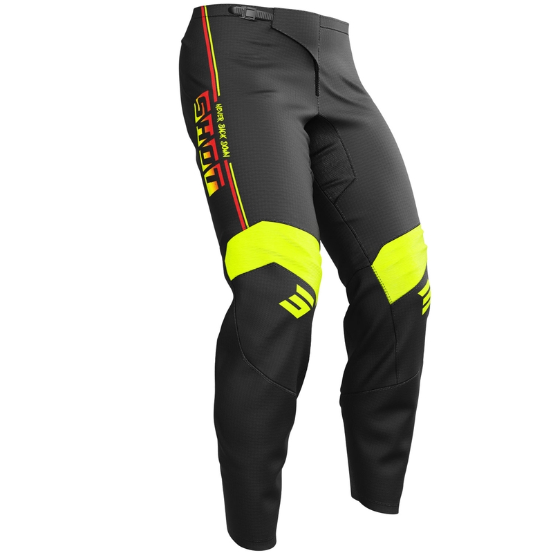 Shot Draw Block Børne Motocross Bukser Fluo Gul
