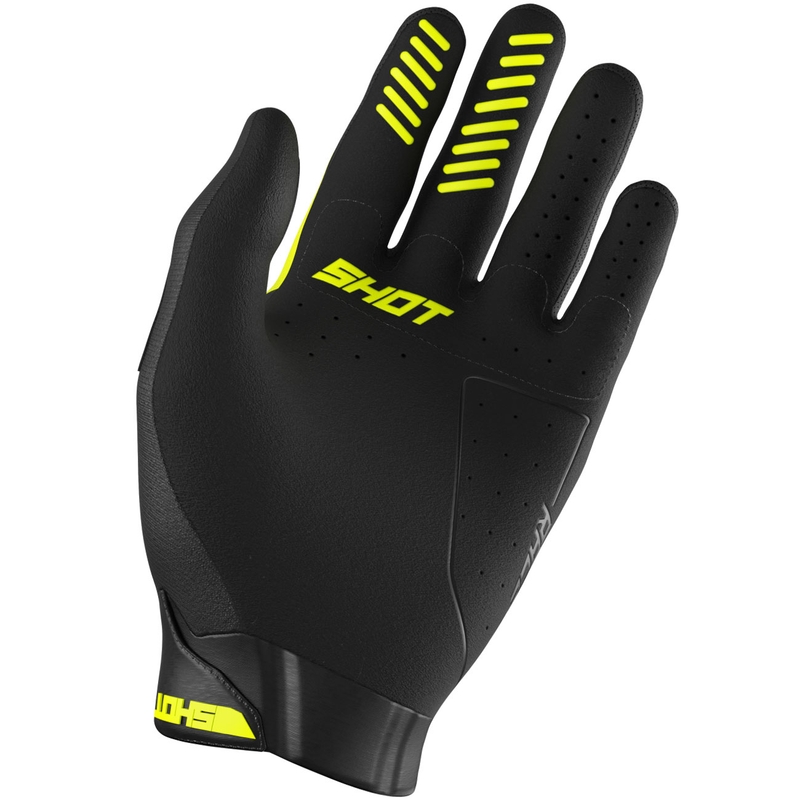 Shot Race Evo Børne Motocross Handsker Fluo Gul