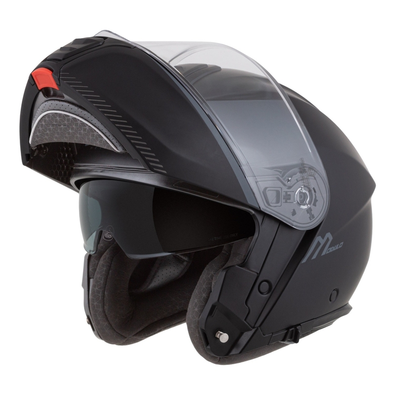 Cassida Modulo 2.1 Compass flip-up motorcykelhjelm, mat sort-grå