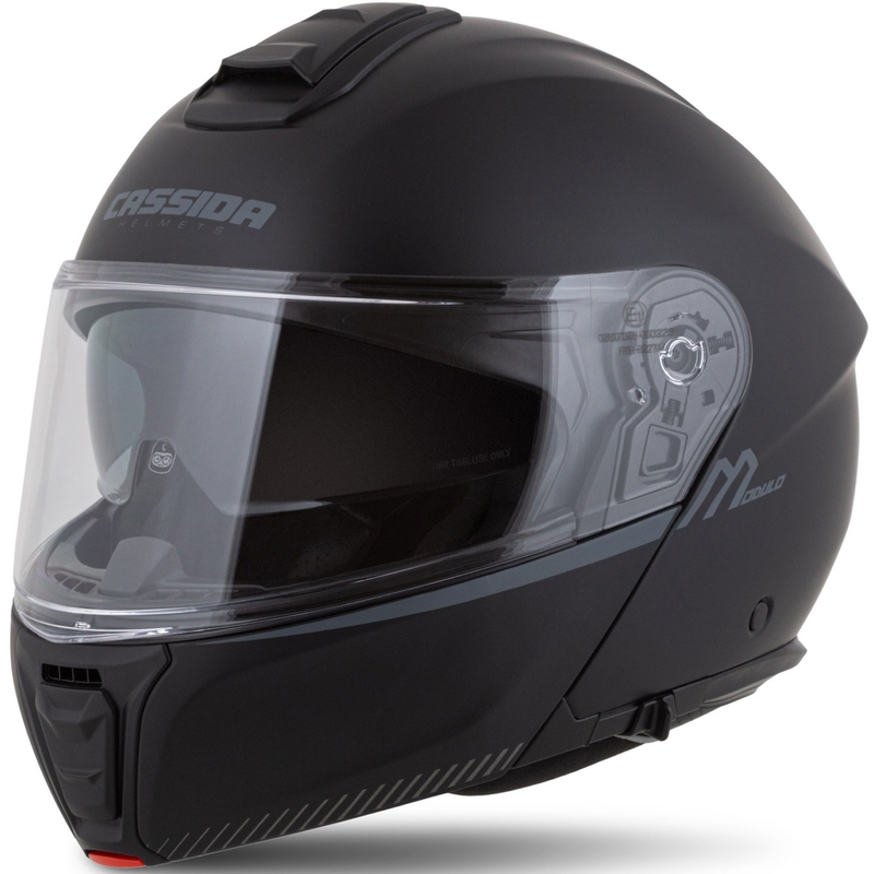 Cassida Modulo 2.1 Compass flip-up motorcykelhjelm, mat sort-grå
