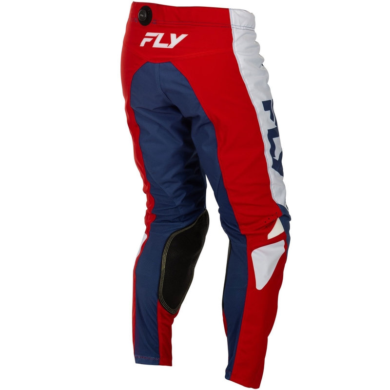 Motocrossbukser FLY Racing - USA Kinetic rød-hvid-blå
