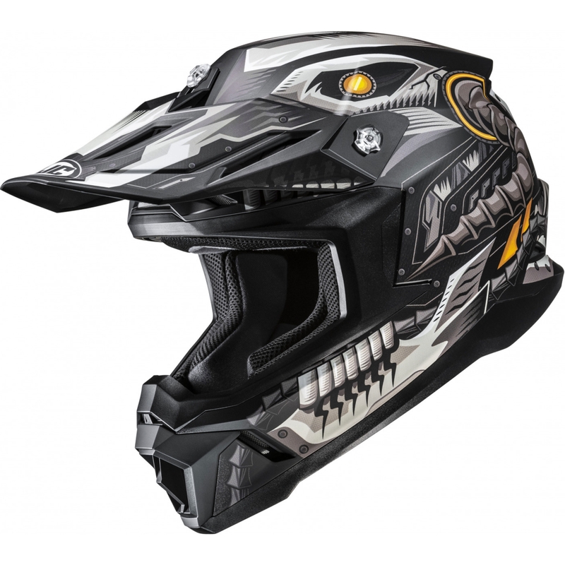 Motocross hjelm HJC C50 Mecha Beast MC5SF sort-grå
