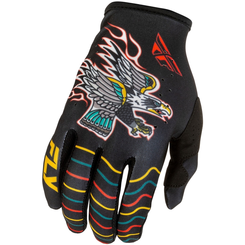 FLY Racing motocrosshandsker - USA Lite Americana sort-rød-guld