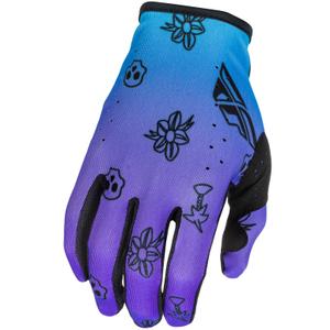 Motocross handsker FLY Racing - USA Lite Outline lilla-blå-sort