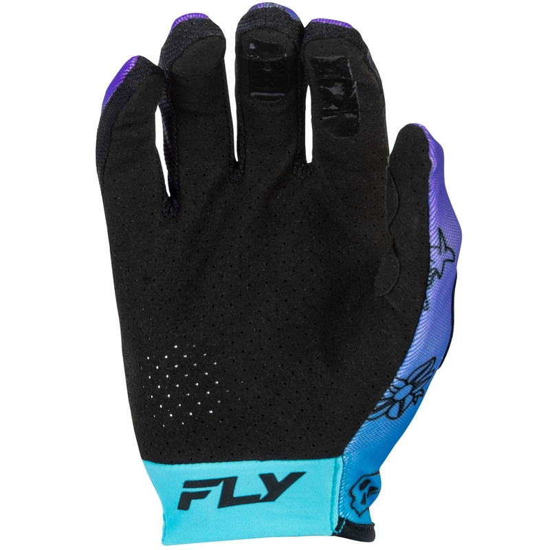 Motocross handsker FLY Racing - USA Lite Outline lilla-blå-sort