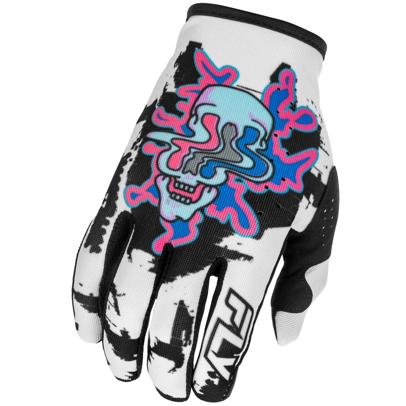 Motocrosshandsker FLY Racing - USA Lite Warp hvid-blå-pink