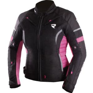 Dame motorcykeljakke Street Racer Betty II sort-pink