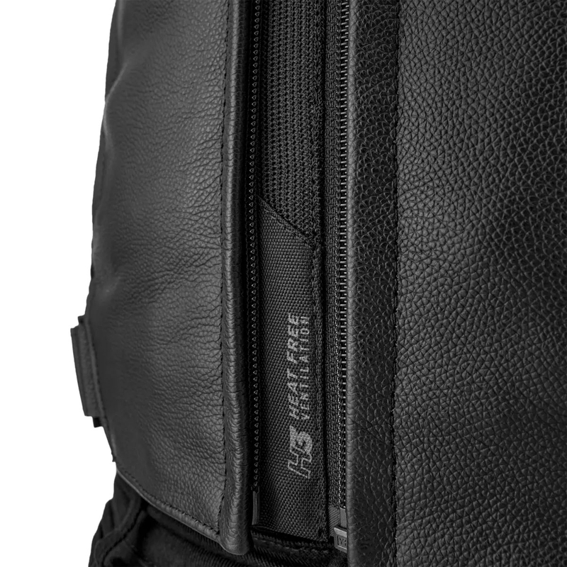 Shima Bandit 2.0 læder motorcykeljakke sort-sort