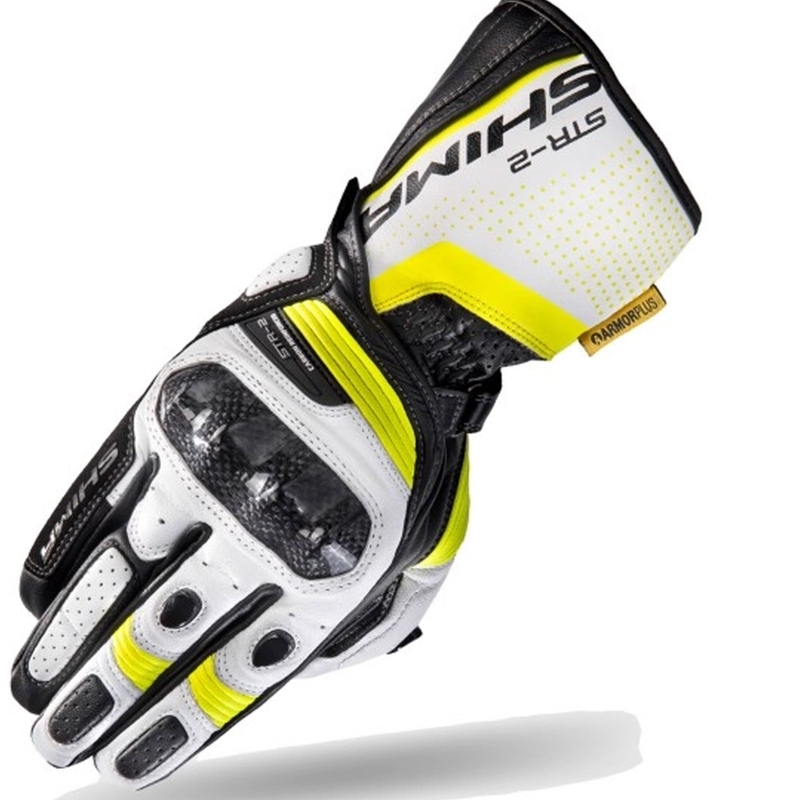 Handsker Shima STR-2 sort-hvid-fluogul