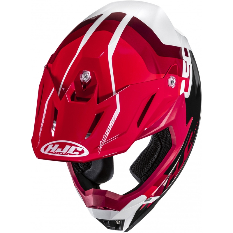 Motocross hjelm HJC C50 Primal MC1 sort-rød-hvid