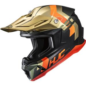 Motocross hjelm HJC C50 Primal MC6HSF sort-guld-orange