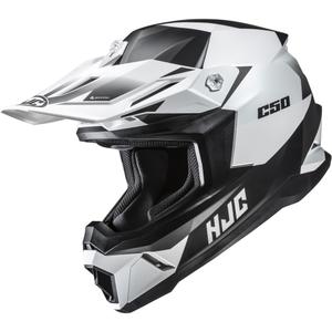 Motocross hjelm HJC C50 Slide MC10SF sort-hvid
