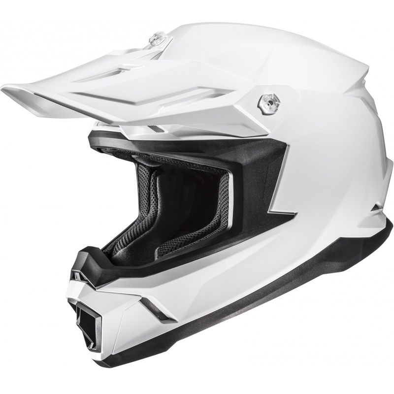 HJC C50 Solid motocross hjelm perlehvid