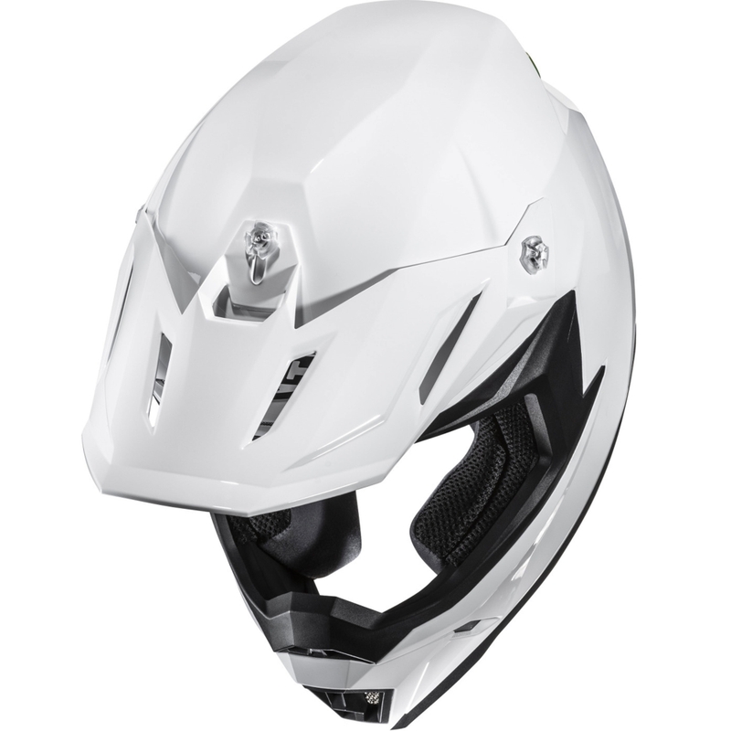 HJC C50 Solid motocross hjelm perlehvid