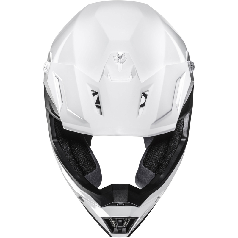 HJC C50 Solid motocross hjelm perlehvid