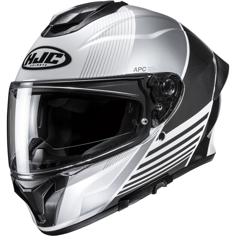 HJC C71 Morix MC5 fullface motorcykelhjelm sort-sølv