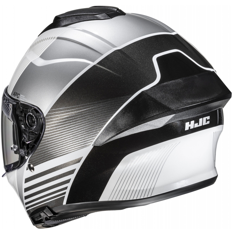 HJC C71 Morix MC5 fullface motorcykelhjelm sort-sølv