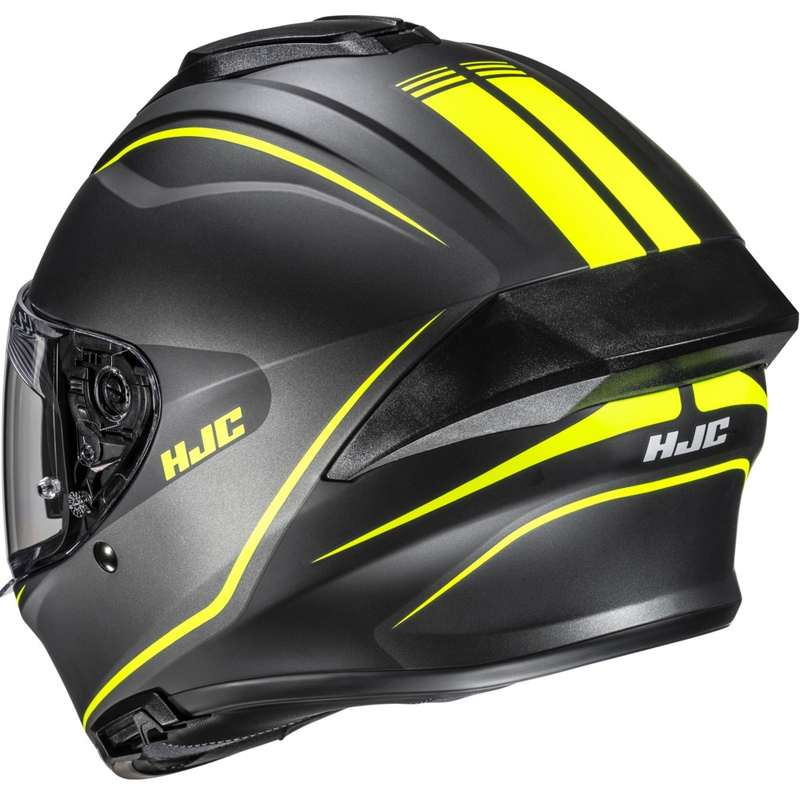 Integralhjelm HJC C71 Quez MC3HSF sort-fluo gul