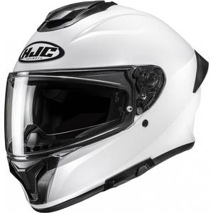 HJC C71 Solid fullface motorcykelhjelm, perlehvid