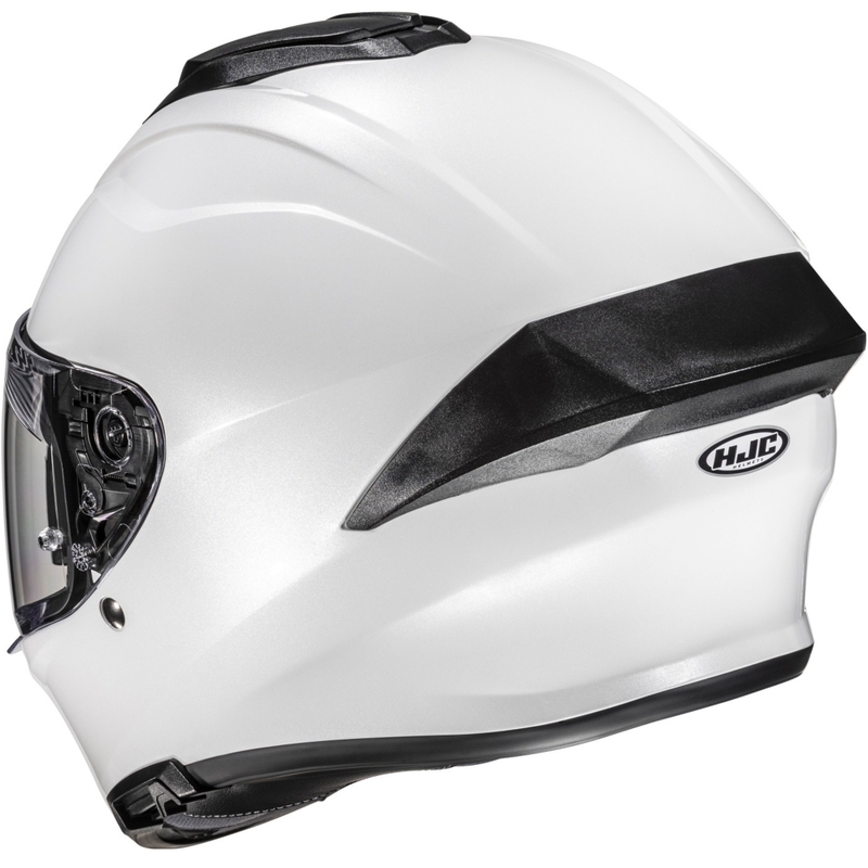 HJC C71 Solid fullface motorcykelhjelm, perlehvid