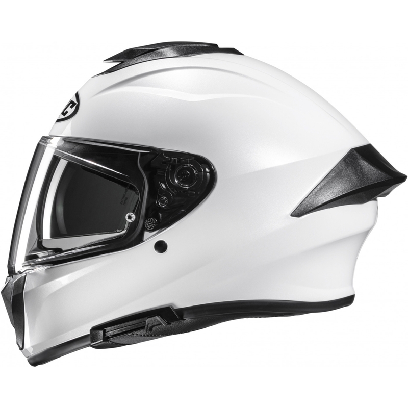 HJC C71 Solid fullface motorcykelhjelm, perlehvid
