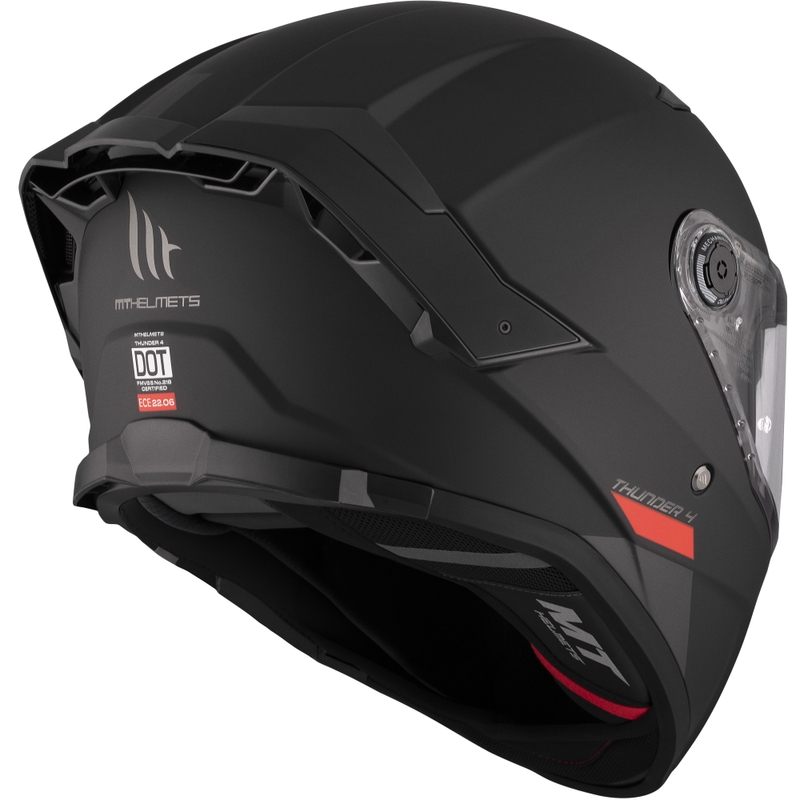 Integralhjelm MT FF118SV Thunder 4 SV sort mat
