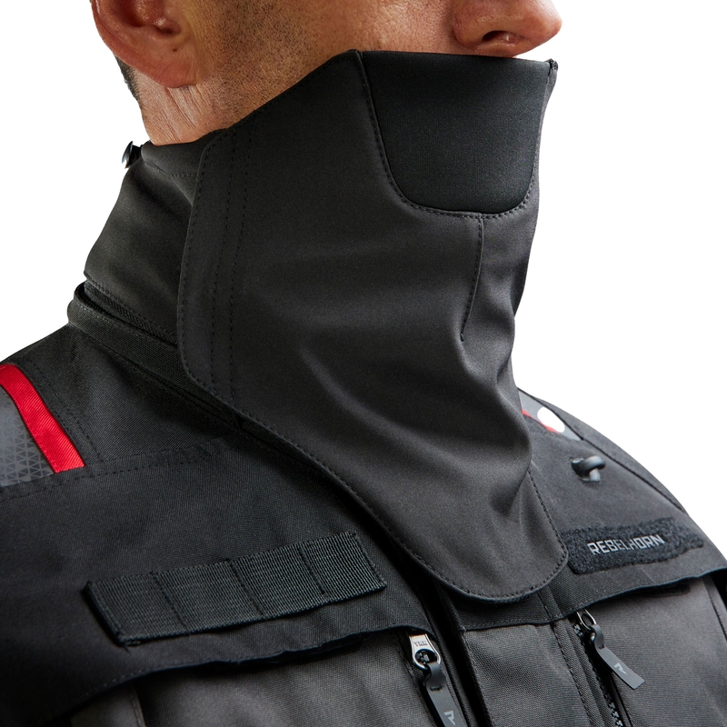 Rebelhorn Cubby V motorcykeljakke sort-antracit-rød