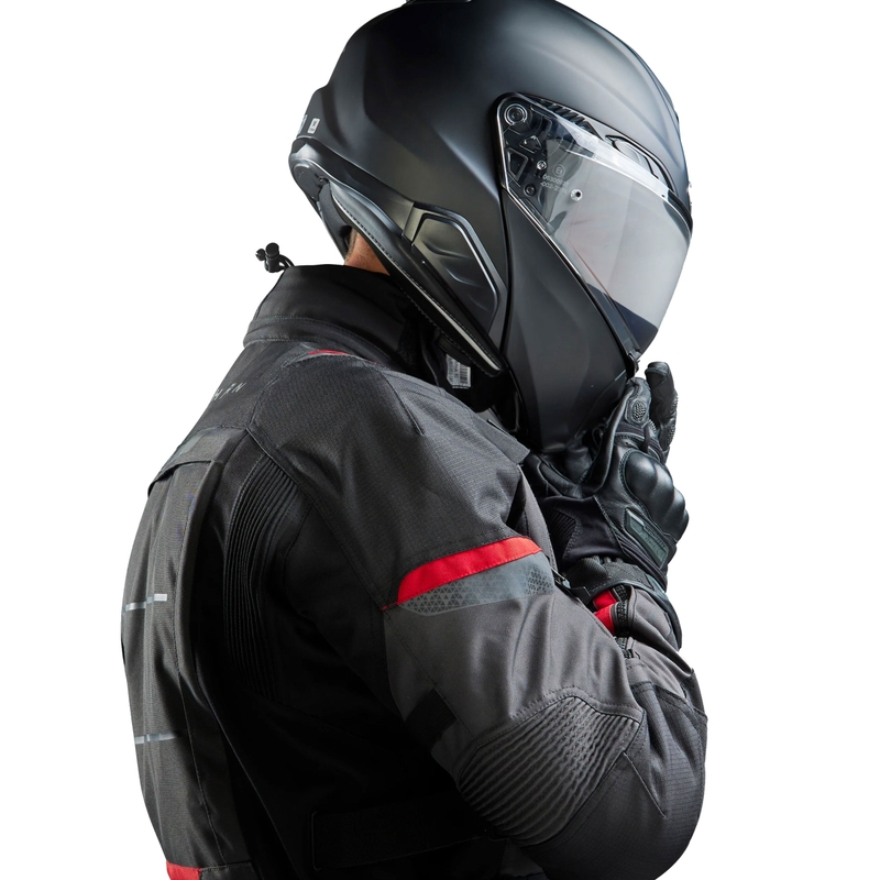 Rebelhorn Cubby V motorcykeljakke sort-antracit-rød