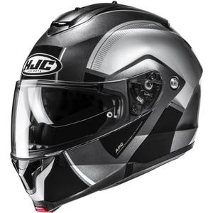 HJC C91N Jyn MC5 flip-up motorcykelhjelm sort-sølv
