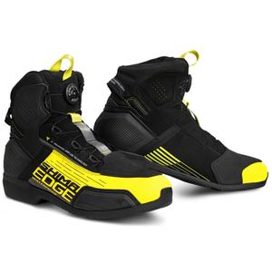Shima Edge WP sort-fluogule motorcykelstøvler