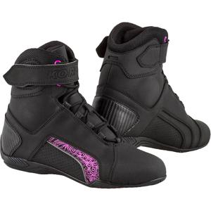 Kore Velcro 2.0 motorcykelstøvler til kvinder Sort og lilla