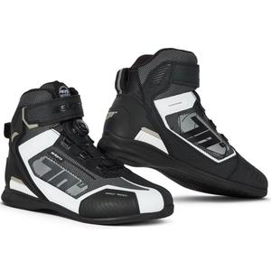 Motorcykelstøvler SEVENTY DEGREES SD-BR3 Veloce PRO sort og hvid