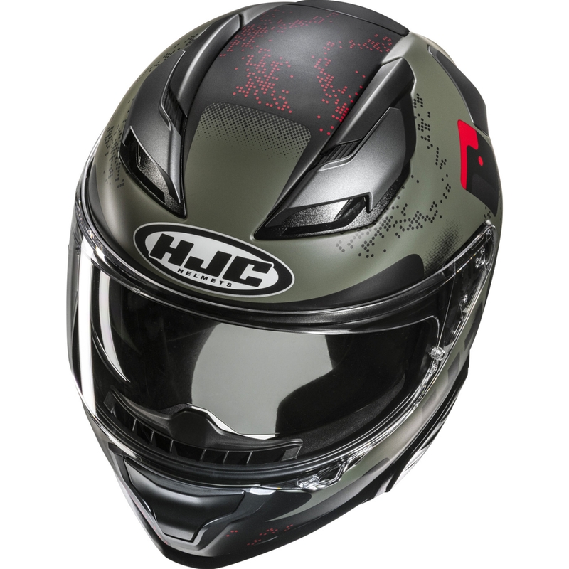 HJC F71 Faco MC1SF integralhjelm, khaki-sort