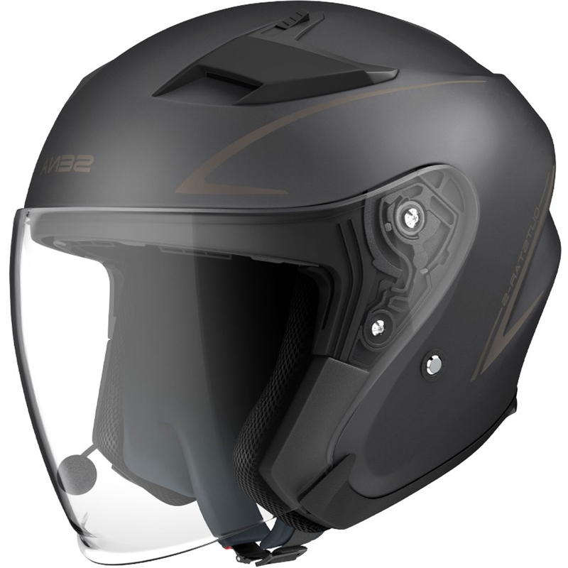 Åben motorcykelhjelm SENA Outstar S sort mat