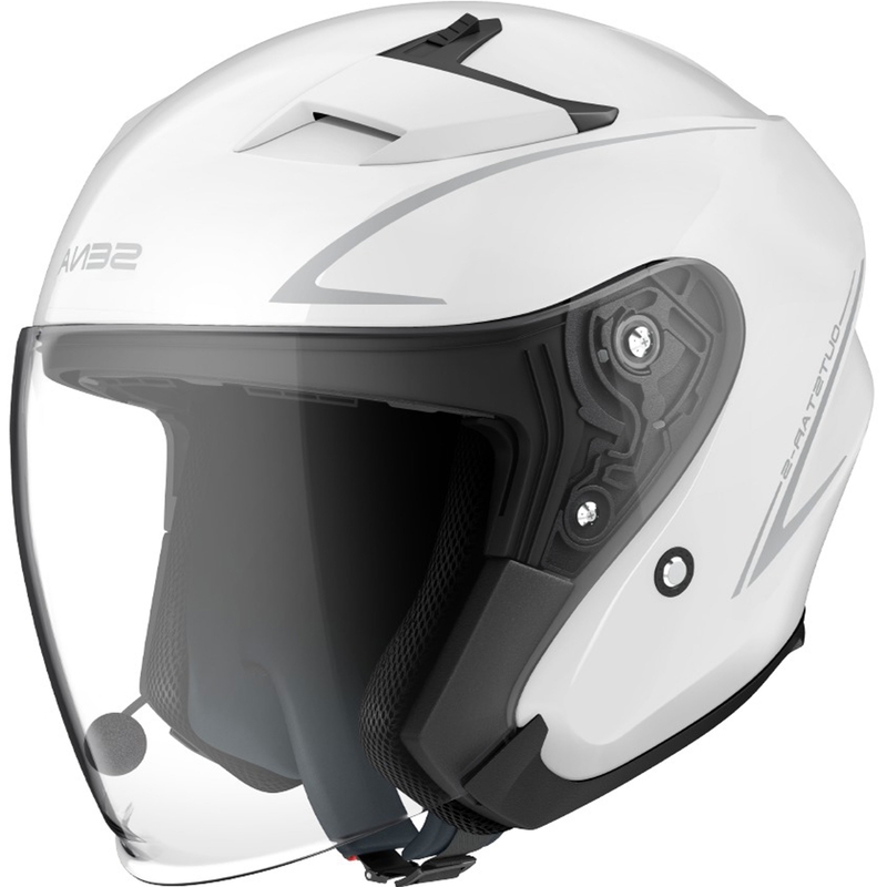 Åben motorcykelhjelm SENA Outstar S blank hvid