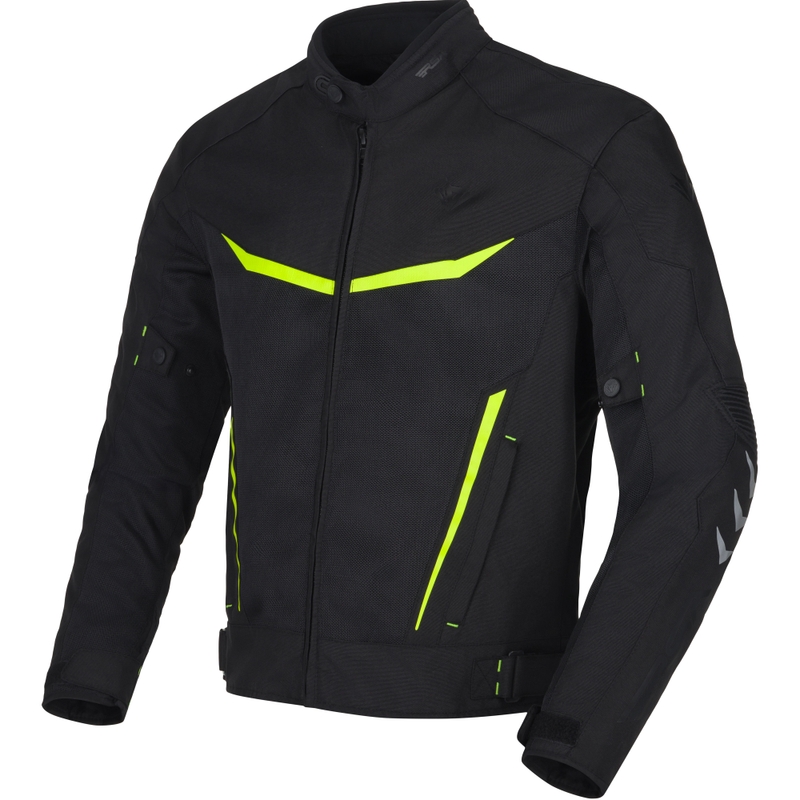 RSA Runway motorcykeljakke sort-fluo gul