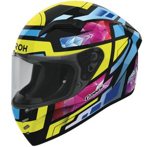 Airoh CONNOR Stellar fullface motorcykelhjelm blank gul-blå-pink-sort