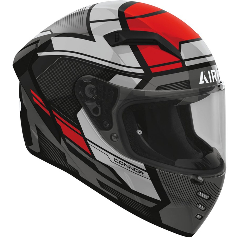 Airoh CONNOR Ego fullface motorcykelhjelm, blank rød