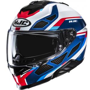 HJC i71 Zest MC21 fullface motorcykelhjelm blå-hvid-rød